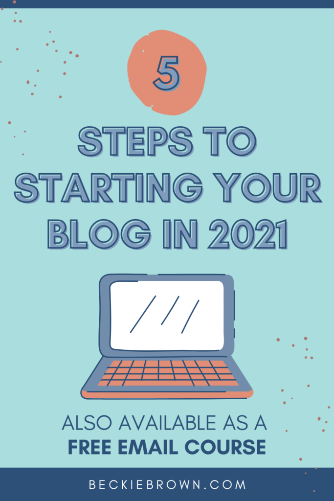 Start your blog in 2021, the one you've always talked about!