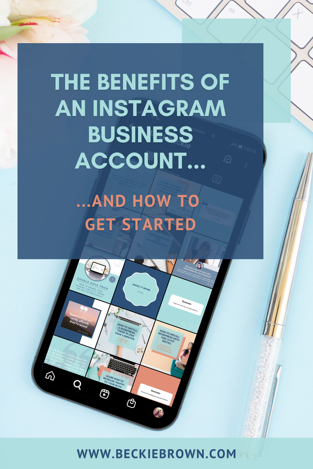 Pin Image: Instagram Business Account Benefits