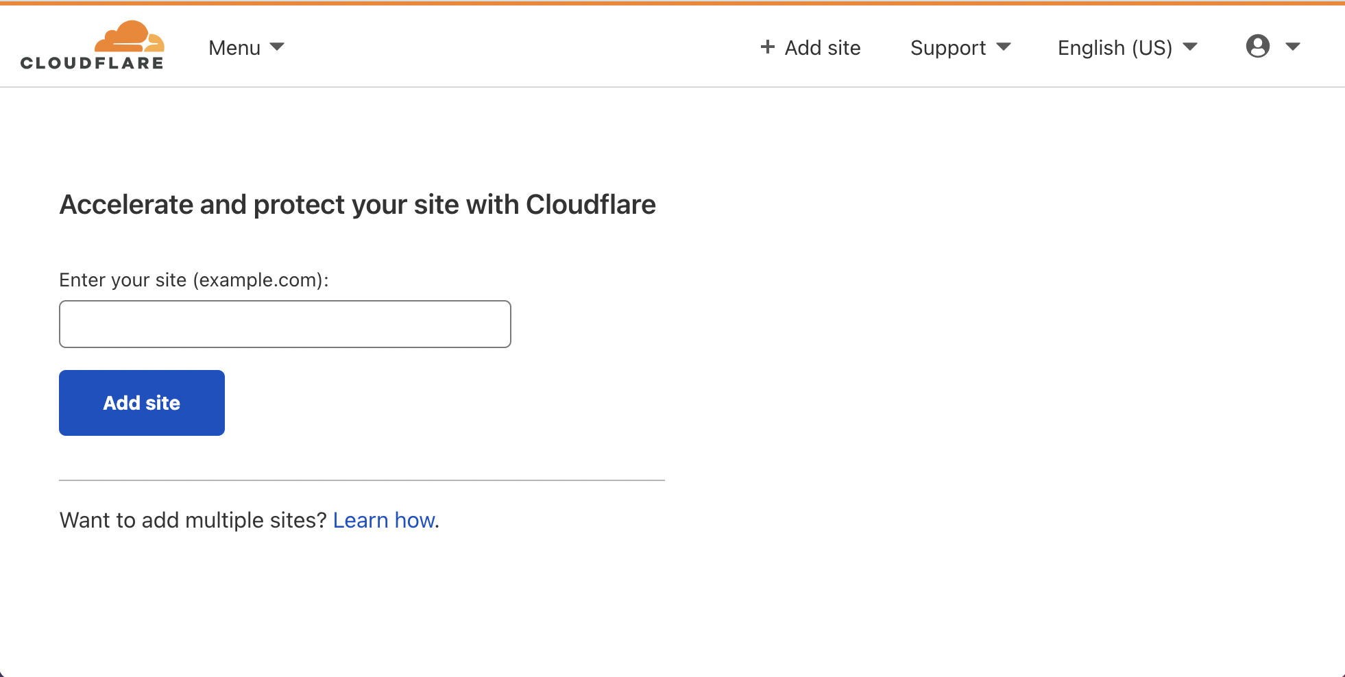 Screenshot of Cloudflare.com