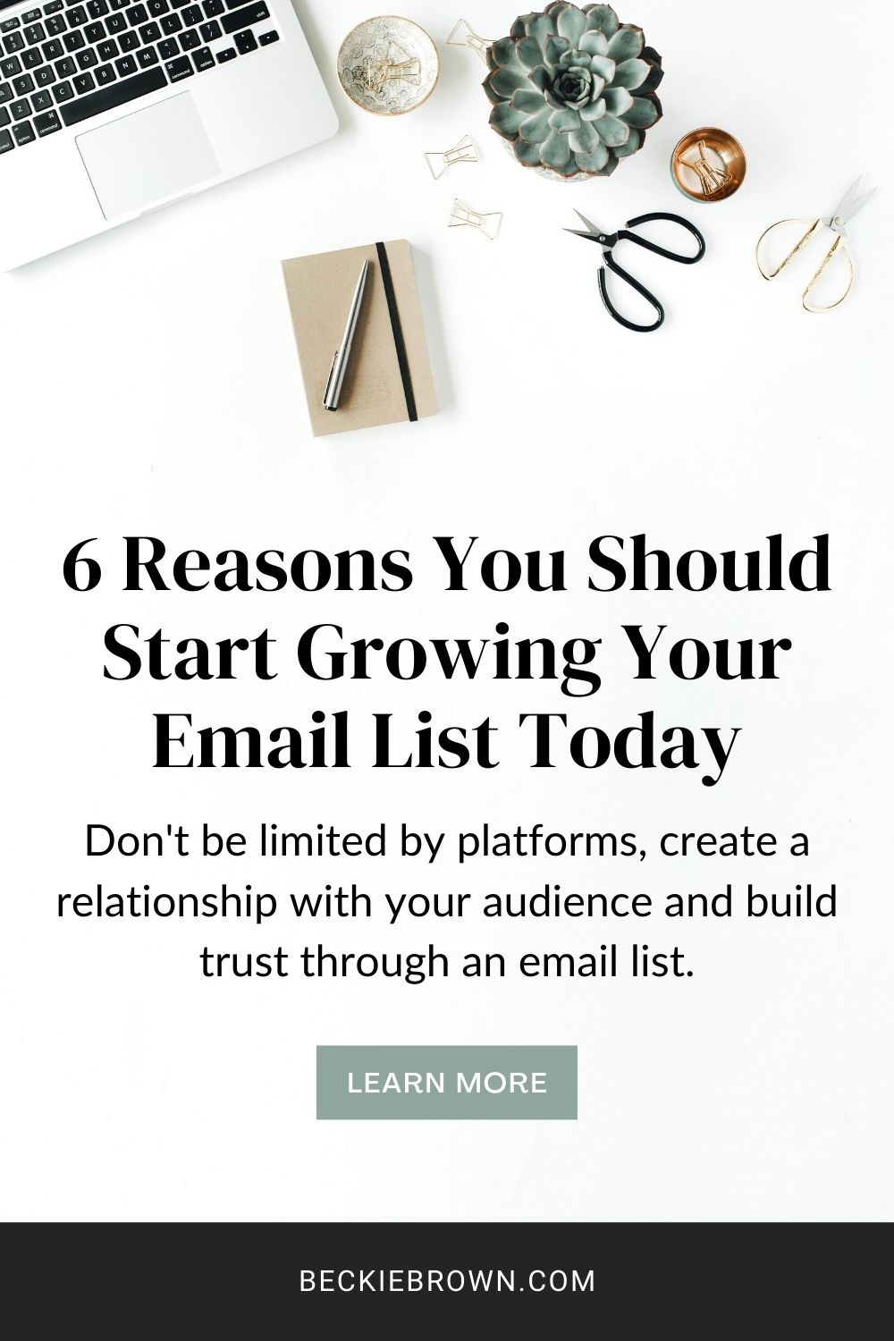 Don't be limited by platforms, create a relationship with your audience and build trust through an email list.