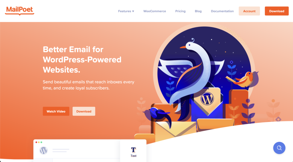 MailPoet, Better Email for WordPress-Powered Websites.