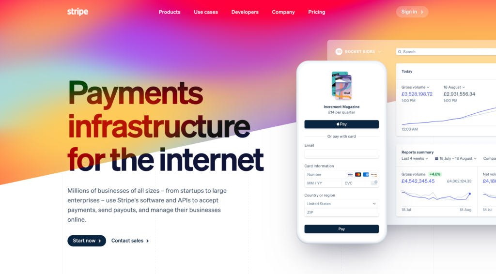 Stripe - Payments infrastructure for the internet